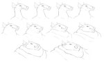 ambiguous_gender anthro big_cheeks chubby_cheeks double_chin fat_rolls male morbidly_obese morbidly_obese_anthro obese obese_anthro overweight overweight_anthro slightly_chubby slightly_chubby_anthro slim solo weight_gain cettus mythology fritjof dragon mythological_creature mythological_scalie scalie 2022 bust_portrait headshot_portrait hi_res monochrome multiple_images portrait sequence sketch male_(lore)