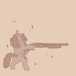 curly_hair female feral freckles gun hair holding_gun holding_object holding_ranged_weapon holding_weapon on_hind_legs ranged_weapon shotgun solo weapon wings young young_female cold-blooded-twilight friendship_is_magic hasbro my_little_pony mythology cozy_glow_(mlp) equid equine mammal mythological_creature mythological_equine pegasus 1:1 2025 hi_res sketch