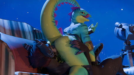 anal anthro anthro_penetrated beanie beanie_only big_butt black_penis blue_eyes bodily_fluids brown_body brown_fur brown_penis bubble_butt butt clothing duo facesitting fur furniture genital_fluids genitals green_eyes hat hat_only headgear headgear_only headwear headwear_only male male/male mostly_nude musk musk_cloud musky_penis on_bottom oral outside penetration penis precum rimming rimming_male saliva saliva_on_tongue saliva_string sex sitting_on_another size_difference smaller_bottom sofa thick_thighs marufox epic_games fortnite fortnite:_battle_royale lizzik_(fortnite) shenard_(marufox) american_opossum chameleon lizard mammal marsupial reptile scalie 16:9 3d_(artwork) 4k absurd_res digital_media_(artwork) hi_res widescreen