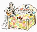 ambiguous_gender anthro barefoot bed brown_body brown_fur cat_plushie eyes_closed feet fur furniture group guitar holding_object holding_plushie looking_at_another male musical_instrument pillow playing_guitar playing_music plucked_string_instrument plushie quilt simple_background sitting sleeping string_instrument tail under_covers white_background young bedupolker ed_mazatzal madera_mazatzal manzanita_mazatzal mesquite_mazatzal modesto_mazatzal molino_mazatzal rosie_(bedupolker) rusty_reavis ant arthropod cricetid deer_mouse hymenopteran insect mammal mouse murid murine rat rodent velvet_ant wasp absurd_res hi_res painting_(artwork) watercolor_(artwork) father_(lore) father_and_child_(lore) parent_(lore) parent_and_child_(lore) sibling_(lore) stepfather_(lore) stepparent_(lore) stepparent_and_stepchild_(lore) trans_(lore) trans_man_(lore)