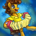 accordion feral male musical_instrument quadruped smile solo karol_pawlinski friendship_is_magic hasbro my_little_pony cheese_sandwich_(mlp) earth_pony equid equine horse mammal pony 1:1 2015 hi_res