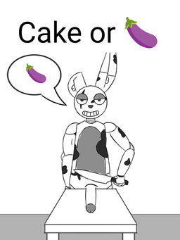anthro eggplant eggplant_emoji food fruit furniture genitals imminent_penectomy knife knife_play machine male penis penis_on_table plant simple_background solo table anonymous_artist five_nights_at_freddy's five_nights_at_freddy's_3 scottgames springtrap_(fnaf) animatronic lagomorph leporid mammal rabbit robot robot_anthro 3:4 absurd_res hi_res shaded simple_shading sketch