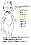 2020 absurd_res anthro bell bell_collar capcom collar digital_drawing_(artwork) digital_media_(artwork) english_text felid felyne female genitals hi_res looking_at_viewer lynian mammal monochrome monster_hunter navel palico pussy rapel simple_background solo standing text white_background wide_hips