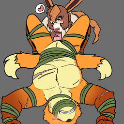 anthro arch_position arched_back bdsm blush blush_lines bodily_fluids bondage bound clenched_teeth cum cum_drip cum_in_mouth cum_inside cum_on_face cum_on_penis dominant dominant_female dominatrix dripping duo ejaculation fellatio female female_dominating_male first_person_view fist forced forced_oral forced_orgasm from_front_position genital_fluids genitals hand_on_penis heart_symbol larger_sub lying male muscular muscular_male on_back oral orgasm penile penis pinned plant questionable_consent rape resisting resisting_orgasm restrained restrained_arms restrained_by_vines restrained_legs restraints reverse_forced_oral scar sex size_difference submission_hold submissive submissive_male submissive_pov submissive_recieving_oral teeth until_they_like_it unwanted_cum_inside unwanted_ejaculation unwanted_orgasm vine_bondage vines eveartspot nintendo pokemon eve_(eveartspot) jayson_bui buizel eevee eeveelution generation_1_pokemon generation_4_pokemon leafeon pokemon_(species) shiny_pokemon 1:1 hi_res