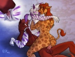 anthro anthro_on_anthro balls big_butt bisexual breasts butt cowgirl_position cunnilingus erection eyes_closed facial_markings female female/female ffm ffm_threesome forehead_markings from_front_position fur genitals group group_sex hair head_markings hooves horn hug interspecies kissing kneeling licking long_hair lying male male/female markings nude on_back on_bottom on_top oral orange_hair ossicone penetration penis pussy rear_view sex south_pole_position spots straddling stripes tail tail_tuft threesome tongue tongue_out triangle_position trio tuft vaginal vaginal_penetration white_markings conditional_dnp kadath diamond_(kadath) puzzle_(kadath) rainstorm_(marefurryfan) equid equine giraffe giraffid horse mammal zebra 2012 digital_media_(artwork)