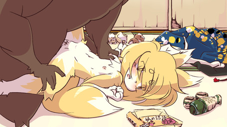 adult_on_young age_difference anthro anthro_on_anthro anthro_penetrated anthro_penetrating anthro_penetrating_anthro balls balls_deep bed_sheet bedding blush bottle container duo erection female female_penetrated fluffy fluffy_tail genitals kemono larger_anthro larger_male loli lying male male/female male_penetrating male_penetrating_female nude older_anthro older_male penetration penile penile_penetration penis penis_in_vagina sex size_difference smaller_anthro smaller_female smaller_penetrated spread_legs spreading tail vaginal vaginal_penetration vulva young young_anthro younger_anthro younger_female younger_penetrated aogitsune_jitto canid canine fox mammal 16:9 2018 2d_animation animated animated_png censored frame_by_frame hi_res mosaic_censorship widescreen