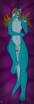 anthro bent_leg blue_body blue_horn breasts claws clitoral_hood countershade_torso countershading dakimakura featureless_breasts female genitals hair horn lying nude on_back orange_eyes orange_hair pink_pussy pussy raised_leg scales simple_background small_breasts smile solo tail teal_body teal_scales flawedspirit mythology selena_(flawedspirit) dragon mythological_creature mythological_scalie scalie 1:3 2024 absurd_res dakimakura_design digital_drawing_(artwork) digital_media_(artwork) full-length_portrait hi_res portrait