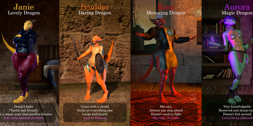 anthro armor barely_visible_genitalia barely_visible_vulva bed big_breasts bikini_armor blue_body blue_hair blue_scales bookshelf bottomwear breasts character_description clothed clothing colored_fire countershade_torso countershading description female fire flat_chested furniture genitals gesture green_eyes group hair hand_on_butt holding_object holding_weapon inside jacket loincloth looking_at_viewer magic_user melee_weapon muscular muscular_female nipples orange_body orange_scales panties partially_clothed purple_eyes purple_fire red_body red_eyes red_scales scales shield shrug skirt slightly_chubby small_breasts standing sword tail tan_body tan_countershading tan_scales text topwear unconvincing_armor underwear vulva weapon white_hair yellow_body yellow_eyes yellow_scales neatnick mythology dragon mythological_creature mythological_scalie scalie 3d_(artwork) absurd_res digital_media_(artwork) english_text hi_res source_filmmaker_(artwork)