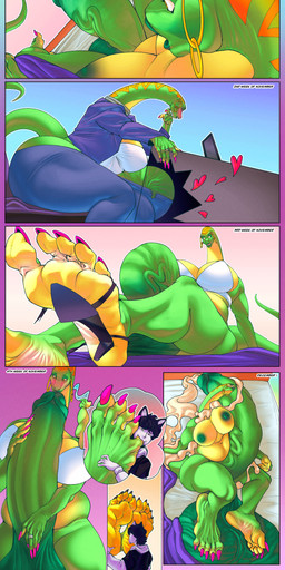 5_toes anthro balls big_balls big_breasts big_feet big_penis bodily_fluids breasts claws cum duo erection extreme_size_difference feet foot_fetish foot_focus foot_in_mouth foot_lick foot_play genital_fluids genitals glans gynomorph huge_balls huge_breasts huge_feet huge_penis hyper hyper_balls hyper_genitalia hyper_penis intersex intersex/male licking macro male micro nipples penis size_difference soles text toe_claws toe_in_mouth toes tongue vein veiny_penis 6o6furrart absurd_res comic english_text hi_res