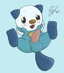 balls blush erection feet genitals male penis solo spread_legs spreading sherwind52 nintendo pokemon generation_5_pokemon mammal mustelid oshawott otter pokemon_(species) hi_res