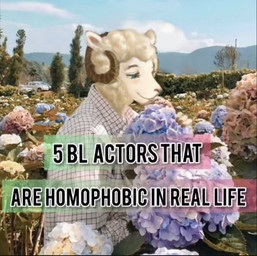 anthro blue_eyes clothing ears_up eyebrows flower fur holding_flower holding_object homophobia horn looking_down male outside plant shirt smile solo text topwear wool_(fur) reynard_goodfellow reynard_the_baa bovid caprine mammal sheep