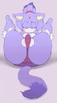 2014 amber_eyes balls big_butt blaze_the_cat blush breasts bulge butt cat dickgirl feline fur hair intersex inverted_nipples looking_at_viewer lying mammal nipples on_back panties presenting purple_fur purple_hair sega short_hair smile solo sonic_(series) sonicboom53 underwear voluptuous white_fur
Rating: Explicit
Score: 8
User: Fur_in_the_dark
Date: March 02, 2014