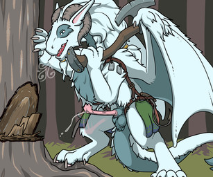 animal_genitalia animal_penis axe ball_tuft balls big_balls bodily_fluids claws clothing erection facial_hair facial_tuft feral flared_penis fur genital_fluids genitals goatee hair horn jewelry long_horn looking_at_viewer male mane open_mouth penis retracted_balls sheath smile solo tail throbbing throbbing_penis tools tuft urethra wings ncimpuu mythology oro_(ncimpuu) dragon furred_dragon furred_scalie mammal mythological_creature mythological_scalie scalie tundran_woolcoat 6:5 hi_res