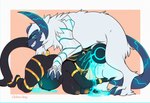 anthro anthro_on_feral anthro_penetrated balls bestiality big_balls big_breasts big_knot black_body black_fur bodily_fluids breasts claws cum cum_in_mouth cum_inflation cum_inside cum_on_ground cybernetic_limb cybernetics deep_throat drinking drinking_cum duo ejaculation erection fellatio female female_penetrated feral feral_penetrating feral_penetrating_anthro fur genital_fluids genitals holding_balls horn huge_balls huge_knot inflation interspecies knot machine male male/female male_penetrating male_penetrating_female messy neck_bulge nipples nude oral oral_only oral_penetration penetration penile penis_in_mouth sex simple_background size_difference sucking tail tears teeth unusual_bodily_fluids unusual_cum unusual_genital_fluids white_body white_fur chloe-dog nintendo pokemon styx_(blue-wolfy) absol canid canine canis generation_3_pokemon jackal mammal pokemon_(species) 2025 hi_res