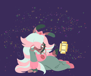 anthro bent_leg blue_body blue_clothing blue_dress blue_fur blue_hair cellphone closed_smile clothed clothed_anthro clothed_female clothing crown dress ear_piercing ear_ring electronics female female_anthro fur fusion gem hair hair_over_eye happy headgear hoop_ear_ring light long_ears long_hair looking_at_cellphone looking_at_object looking_at_phone lying mitten_hands mouth_closed multicolored_body multicolored_clothing multicolored_dress multicolored_fur multicolored_hair no_eyebrows no_pupils noseless on_side phone piercing pink_clothing pink_dress pink_ear_piercing pink_hair purple_background red_body red_eyes red_fur ring_piercing simple_background smile solo star_(shape) two_tone_hair insert-thenewbl-here cartoon_network mario_bros mario_plus_rabbids_kingdom_battle mario_plus_rabbids_sparks_of_hope nintendo raving_rabbids rayman_(series) steven_universe ubisoft rabbid_peach rabbid_rosalina clay_(species) fan_species gem_(species) hybrid lagomorph mammal rabbid 2024 6:5 colored crossover digital_drawing_(artwork) digital_media_(artwork) english_description lighting lineless