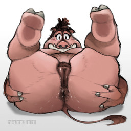 3_fingers anthro blush blush_lines bodily_fluids brown_eyes butt dark_vulva darkened_genitalia ear_piercing ear_ring eyelashes facial_piercing female fingers fur genitals glistening glistening_genitalia grin grinning_at_viewer hooves horn long_eyelashes mohawk nose_piercing nose_ring piercing pink_body pink_fur pink_skin ring_piercing simple_background smile smiling_at_viewer solo spread_butt spread_legs spreading sweat sweatdrop sweaty_butt sweaty_genitalia tail vulva band1tnsfw dreamworks the_bad_guys pigtail_(the_bad_guys) mammal suid suine sus_(pig) wild_boar 1:1 absurd_res digital_drawing_(artwork) digital_media_(artwork) hi_res sketch