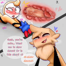anal anal_penetration anthro bodily_fluids comic_panel cum cum_inside dialogue duo duo_focus genital_fluids genitals group love male male/male penetration penile penile_penetration penis penis_in_ass roblox_skin sex speech_bubble text fluffystuf_nsfw blushcrunch_studio dandy's_world roblox glisten_(dandy's_world) goob_(dandy's_world) canid canine canis domestic_dog mammal 1:1 comic cover cover_art cover_page english_text hi_res