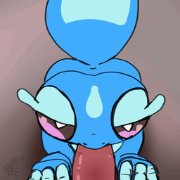 ambiguous_feral ambiguous_focus ambiguous_gender anthro bestiality duo fellatio feral feral_focus feral_penetrated first_person_view genitals looking_at_viewer male male_anthro male_pov oral oral_penetration penetrating_pov penetration penile penis sex solo_focus foxvomitarts rabidfoxarts nintendo pokemon pokemon_winds_and_waves gecqua generation_10_pokemon pokemon_(species) 1:1 2026 2d_animation animated frame_by_frame loop sketch