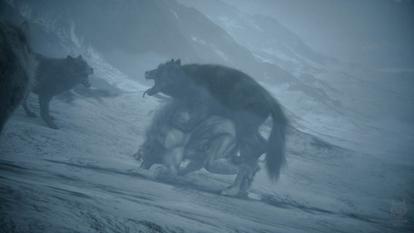 anthro anthro_on_feral aroused bestiality bodily_fluids cum cum_inside cum_spill duo ejaculation feral fog foggy_background genital_fluids genitals howl male male/male mountain orgasm penis snow snowy_mountain tail text voyeur foirgairwolf mythology canid canine canis dire_wolf mammal mythological_canine mythological_creature prehistoric_species werecanid werecanine werecreature werewolf wolf 16:9 3d_(artwork) 4k absurd_res blender_(artwork) blender_cycles_(artwork) digital_media_(artwork) english_text hi_res widescreen
