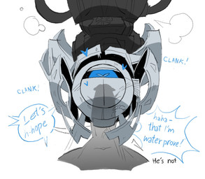 1_eye big_penis dialogue duo genitals heart_pupils heart_symbol hearts_around_head human_penetrating_robot imminent_death internal machine male male/male male_penetrated male_penetrating male_penetrating_male navel penetration penis risky_sex sex steam vein veiny_penis x-ray_view real_saming portal_(series) valve wheatley human mammal personality_core_(portal) robot hi_res