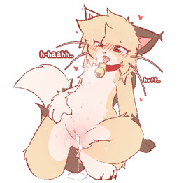 after_sex anthro bell bell_collar blush bodily_fluids collar cum cum_in_vagina cum_inside female female_anthro fur genital_fluids gloves_(marking) markings nude nude_anthro nude_female solo tan_body tan_fur whiskers white_body white_fur aarelthings caramel_(aarelthings) domestic_cat felid feline felis mammal 2026 digital_drawing_(artwork) digital_media_(artwork) hi_res