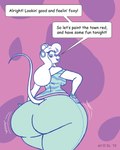 anthro big_butt bottomwear bracelet breasts butt clothing copyright_symbol dialogue dialogue_box ear_piercing ear_ring eyewear female glasses hair jewelry open_mouth pants piercing ring_piercing shaking_butt shirt slightly_chubby solo speech_bubble symbol text thick_thighs topwear wide_hips satsumalord sheila_(satsumalord) mammal mouse murid murine rodent 2019 4:5 comic_sans digital_media_(artwork) english_text hi_res sketch