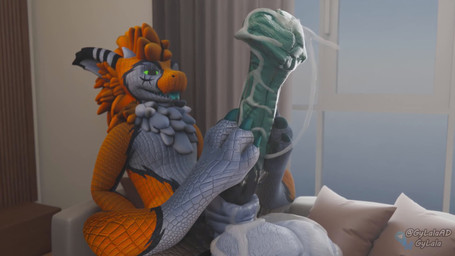 4_toes animal_genitalia animal_penis anthro autofootjob balls big_balls big_penis blue_penis claws equine_genitalia equine_penis feet foot_fetish foot_play fur genitals hair huge_balls huge_penis hyper hyper_balls hyper_genitalia hyper_penis inside male masturbation orange_body orange_fur pawpads paws penis solo toes white_body white_fur gylala gylala_(character) swaggon 16:9 3d_(artwork) 3d_animation animated blender_(artwork) digital_media_(artwork) hi_res loop no_sound short_playtime webm widescreen