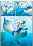 anthro anthro_on_anthro biped blonde_hair blue_eyes clothed clothing dialogue duo female hair intraspecies male male/female speech_bubble tail text young young_anthro young_female young_male young_on_young galo tammy_(tycloud) tycloud canid canine fox mammal absurd_res comic english_text hi_res cousins_(lore) incest_(lore)