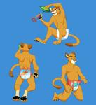 ageplay aircraft anthro biped bottomwear clean_diaper clothed clothing clothing_pull diaper furgonomics infantilism kneeling male playing pull-ups_(diaper) roleplay simple_background sitting solo spacecraft thin_diaper topless toy ufo underwear underwear_pull vehicle wearing_diaper colt3n jack_(colt3n) cougar felid feline mammal hi_res