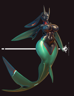 amputee anthro ball_gag big_ears bodysuit bound breasts clothing disability double_amputee encasement eye_outline female fin form_fitting furgonomics fused_legs gag gag_outline genitals glistening glistening_abs glistening_body glistening_breasts glistening_gag glistening_latex glistening_thighs horn latex latex_bodysuit latex_clothing latex_mask latex_mermaid latex_skinsuit mask mermaid_suit mermaid_tail mermaidification missing_all_arms missing_arm missing_limb navel_outline nipple_outline nose_outline pectoral_fin seam_(sewing) skinsuit solo split_form teal_latex tight_clothing vulva shanher aquatic merfolk unknown_species hi_res