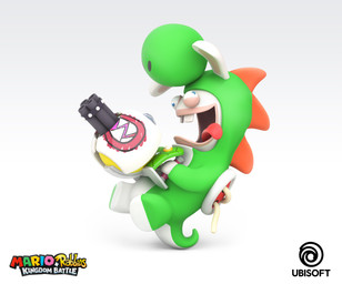 anthro blue_eyes buckteeth clothed clothed_anthro clothed_male clothing derp_eyes fur gatling_gun green_outfit green_tail gun holding_gatling_gun holding_gun holding_object holding_ranged_weapon holding_weapon light logo long_ears machine_gun male male_anthro mitten_hands noseless on_tail open_mouth open_smile ranged_weapon red_tongue short_legs simple_background smile solo tail tan_eyelids tan_inner_ear teeth text title tongue two_tone_tail weapon white_background white_body white_fur white_tail jean-baptiste_raimbault mario_bros mario_plus_rabbids_kingdom_battle nintendo raving_rabbids rayman_(series) ubisoft rabbid_yoshi lagomorph mammal rabbid 2017 3d_(artwork) absurd_res adobe_photoshop_(artwork) autodesk_3ds_max_(artwork) autodesk_maya_(artwork) colored crossover digital_media_(artwork) english_description english_text full-length_portrait hi_res lighting official_art portrait shaded