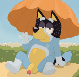 anthro beach bodily_fluids countershade_accent cum foreskin genital_fluids genitals humanoid_genitalia humanoid_penis leaking_cum male on_model penis precum solo courtzside45 bluey_(series) bandit_heeler australian_cattle_dog camine canid canine canis cattledog domestic_dog herding_dog mammal pastoral_dog absurd_res hi_res
