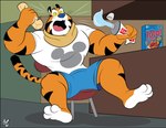 anthro athletic cereal chair electronics foam_collar food furniture implied_expletives landline_phone male mascot mickey_mouse_symbol parody phone product_placement solo sting tit_dirt toothpaste top_heavy yelling 50percentgrey colgate_(toothpaste) disney every_breath_you_take_(song) frosted_flakes kellogg's the_police_(band) mickey_mouse tony_the_tiger tourettes_guy felid mammal pantherine tiger meme