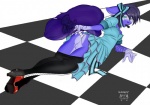 accessory anal anal_penetration anthro biped blue_eyes board boots bottomwear bottomwear_down bow_(feature) bow_accessory bow_ribbon checkered checkered_floor chess chess_piece clothed clothing cosplay crossdressing dress femboy footwear fur furgonomics hair hair_accessory hair_bow hair_ribbon high_heels improvised_dildo improvised_sex_toy king lacing leggings legwear male object_in_ass pants pants_down partially_clothed penetration playing purple_body purple_fur purple_hair queen ribbons royalty shoes solo tail tail_accessory tail_bow tail_ribbon wonderland hardyboy copyright_request luciifer_zephyr domestic_cat felid feline felis mammal character_request digital_media_(artwork)