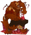 2012 abs anthro beast_(disney) beauty_and_the_beast biceps canine clothing disney feline flower fur hair horn human kuma male mammal muscles paws pecs rose shirt solo transformation
Rating: Safe
Score: 4
User: MJ1988
Date: June 24, 2013