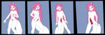 anthro base_one_layout basic_sequence blue_background breasts eyes_closed female femboy four_frame_image four_frame_sequence ftm_transformation fur gender_transformation genital_growth genitals growth hair linear_sequence looking_down male nude one_row_layout penis_growth pink_hair pussy shrinking_breast simple_background smile solo surprise transformation transformation_sequence white_body white_fur axelferdinan beholdervee canid mammal sequence