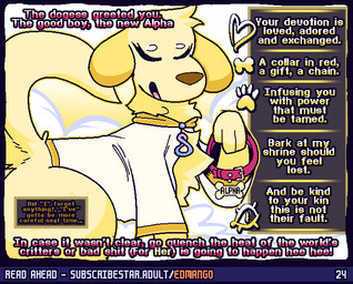 collar dialogue female feral sky skyscape solo symbolism telepathy text edmango bird_dog canid canine canis domestic_dog golden_retriever hunting_dog mammal retriever