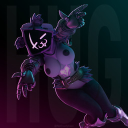 abs armor belt belt_buckle big_breasts boots breasts buckle clothing feathers female fluffy_ears footwear fur gauntlets gloves handwear hoodie nipples purple_body purple_fur shoes simple_background solo stitch_(sewing) topwear mehtrashycoon epic_games fortnite raven_team_leader bear humanoid mammal 1:1 3d_(artwork) absurd_res digital_media_(artwork) hi_res