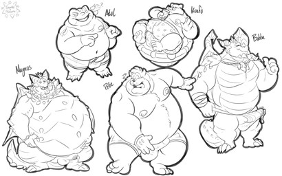 anthro balls_outline barefoot belly belly_grab belly_jiggle big_belly big_bulge bodily_fluids bottomwear boxer_briefs boxers_(clothing) briefs bulge claws clothed clothed/mostly_nude clothing clothing_pull covering covering_self detailed_bulge dripping embarrassed erection erection_under_clothing feet fur genital_fluids genital_outline group holding_belly horn jiggling jockstrap leaking_precum male moobs musclegut muscular navel nipples overweight overweight_anthro overweight_male pecs penis_outline precum precum_drip precum_stain precum_through_clothing precum_through_underwear simple_background tail teeth tenting text throbbing throbbing_bulge underwear underwear_only underwear_pull wet wet_clothing wet_underwear white_background gorochuinboxers activision disney goof_troop mythology nine_sols red_candle_games spiritfarer spyro_the_dragon thunder_lotus_games atul_(spiritfarer) bubba_(spyro) kuafu_(nine_sols) magnus_(spyro) peter_pete_sr. rescued_dragons_(spyro) amphibian domestic_cat dragon felid feline felis frog mammal mythological_creature mythological_scalie reptile scalie solarian 16:10 2025 absurd_res digital_drawing_(artwork) digital_media_(artwork) english_text hi_res monochrome pictographics sketch sketch_page widescreen