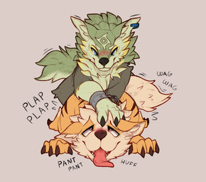 ambiguous_gender ambiguous_penetrated ambiguous_penetration blue_eyes blush breath doggystyle duo ear_piercing ear_ring eye_roll feral feral_on_feral feral_penetrated feral_penetrating feral_penetrating_feral from_behind_position front_view male male/ambiguous male/male male_penetrated male_penetrating male_penetrating_ambiguous male_penetrating_male panting penetration piercing plap ring_piercing sex tongue tongue_out scarf_(artist) nintendo pokemon the_legend_of_zelda link_(wolf_form) arcanine canid canine canis generation_1_pokemon mammal pokemon_(species) wolf hi_res