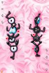 1_eye 2016 2:3 absurd_res bed bedroom_eyes black_body black_eyes breasts character_cipher conjoined custom_unown_form dakimakura_design digital_media_(artwork) embarrassed english_text eye_creature eyelashes fan_character female furniture generation_2_pokemon genitals glistening group half-closed_eyes hi_res inviting letter_creature looking_at_viewer lying metallic_body multi_eye narrowed_eyes nintendo not_furry nude pinup pokemon pokemon_(species) pose presenting pussy seductive sprite text translated unown_(pokemon) unown_e unown_s unown_text unown_x unown_y yxes znhc