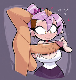 balls big_balls big_breasts big_penis blush bodily_fluids breasts cleavage clothed clothed_female clothed_humanoid clothing dripping duo female genital_fluids genitals gynomorph gynomorph/female hair hand_on_another's_head heart_symbol humanoid_pointy_ears intersex intersex/female nipples nude nude_gynomorph nude_human nude_intersex penis pink_hair pointy_ears precum precum_drip shirt side_balls small_waist smile sweat tank_top topwear touching_glans touching_penis vein veiny_penis white_clothing white_shirt white_tank_top white_topwear yellow_eyes nelljoestar disney lewdtober the_owl_house amity_blight luz_noceda human humanoid mammal witch_(the_owl_house) 2025