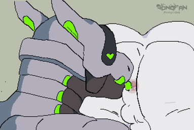 anal anal_penetration anthro anthro_on_anthro anthro_penetrated anthro_penetrating anthro_penetrating_anthro anus backsack balls bodily_fluids butt cum cum_drip cum_dripping_from_penis cum_in_ass cum_inside cum_inside_butt doggystyle dripping duo from_behind_position genital_fluids genitals internal internal_anal licking male male/male male_penetrating nude oral penetration penile penile_penetration penis penis_in_ass raised_tail rimming sex tail tail_motion tailwag tongue tongue_out sonofan canid canine fox mammal synth_(vader-san) animated digital_media_(artwork) hi_res pixel_(artwork) pixel_animation