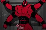2012 abs alien balls ben_10 bgn biceps big_muscles bound clenched_teeth cock_ring cuffs erection eyes_closed fourarms leaking male muscles nude pecs penis pose precum presenting red_skin scales sheath solo spreader_bar standing teeth
Rating: Explicit
Score: 5
User: Pokelova
Date: October 15, 2013