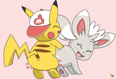 anus backwards_baseball_cap backwards_hat baseball_cap blush blush_lines bodily_fluids clothing cum cum_in_vagina cum_inside duo eyes_closed female female_feral female_penetrated feral feral_on_feral feral_penetrated feral_penetrating feral_penetrating_feral fur genital_fluids grey_body grey_fur happy happy_sex hat headgear headwear logo maid_headdress male male/female male_feral male_penetrating male_penetrating_female open_mouth open_smile penetration penile penile_penetration penis_in_vagina pink_background sex simple_background smile tongue vaginal vaginal_penetration x_anus yellow_body yellow_fur pichu90 nintendo pokemon jolts_(pichu90) mincy_minccino generation_1_pokemon generation_5_pokemon minccino pikachu pokemon_(species) artist_logo