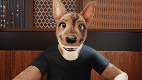 anthro burping burping_in_face female solo plesiodog riley_(plesiodog) canid canine canis domestic_dog mammal nordic_sled_dog spitz tamaskan_dog 16:9 2025 3d_(artwork) 3d_animation animated animated_gif better_version_at_paywall blender_(artwork) blender_eevee_(artwork) digital_media_(artwork) short_playtime widescreen