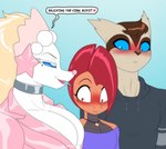 anthro blonde_hair blue_eyes blush choker clothing dialogue exposed_chest facial_markings female femboy group hair head_markings heart_symbol hoodie jacket jewelry lip_gloss male markings mole_(marking) necklace pecs red_eyes shirt simple_background smile speech_bubble staring_at_chest topwear trio crovirus nintendo pokemon adrian_(crovirus) romeo_(activeajames) vinny_(draykathedragon) generation_3_pokemon generation_5_pokemon generation_7_pokemon linoone pokemon_(species) primarina scrafty shiny_pokemon 2025 hi_res