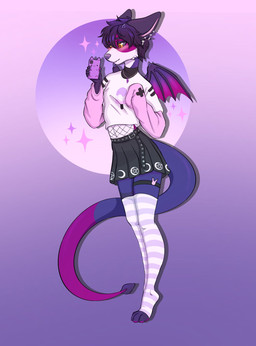 alternative_fashion anthro belt black_hair black_sclera bottomwear cellphone cheek_tuft clothing cross cross_ear_piercing cross_piercing ear_piercing electronics eyebrows facial_tuft femboy fishnet_clothing goth hair holding_object holding_phone horn jewelry legwear male membrane_(anatomy) membranous_wings necklace occult_symbol pastel_goth pentagram phone piercing shirt simple_background skirt smartphone solo spade_tail stockings symbol tail toeless_legwear toeless_stockings topwear tuft wings yellow_eyes september_foxx mythology canid canine canis dragon hybrid mammal mythological_creature mythological_scalie scalie wolf hi_res pastel_theme