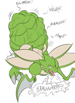 abdomen_vore big_bulge bodily_fluids bulge burping chest_down_ass_up digested digestion digestion_noises drooling fatal fatal_vore feral feral_pred glorp human_prey implied_fatal looking_back looking_back_at_belly lying male muffled muffled_screaming multiple_prey oral_vore paws saliva saliva_string soft_vore solo sound_effects spread_legs spreading squirming squish struggling struggling_prey tail tail_fetish tail_play tail_vore tight_bulges unusual_vore vore vore_bulge conditional_dnp enunabaelune samagthrav2 nintendo pokemon generation_1_pokemon human mammal pokemon_(species) scyther hi_res