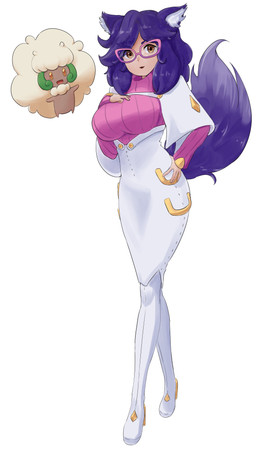 anthro big_breasts big_butt breasts butt clothing costume duo eyewear female female/female fox_ears glasses smile tail thick_tail thick_thighs wearing_glasses wide_hips nintendo pokemon madeline_whimsicott vanilla_the_whimsicott wicke_(pokemon) canid canine fox generation_5_pokemon mammal pokemon_(species) whimsicott 4k 9:16 absurd_res hi_res